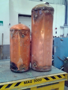 copper cylinders